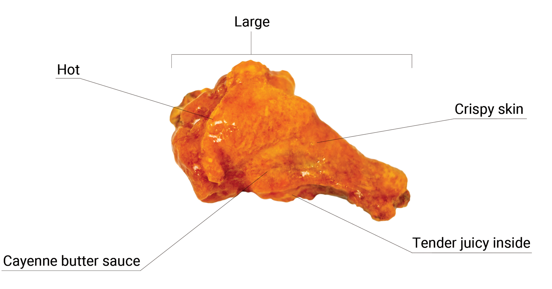 The-perfect-buffalo-wing-diagram Diagram of a perfect Buffalo wing