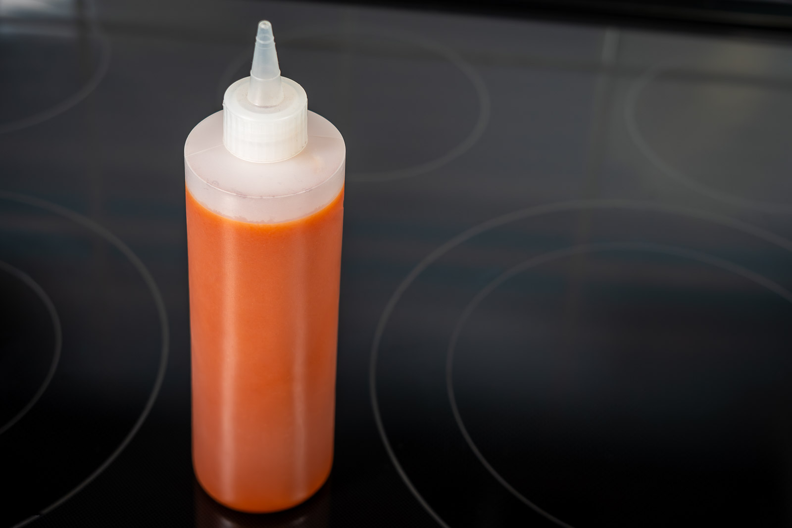 Bottle of hot sauce for Buffalo wings