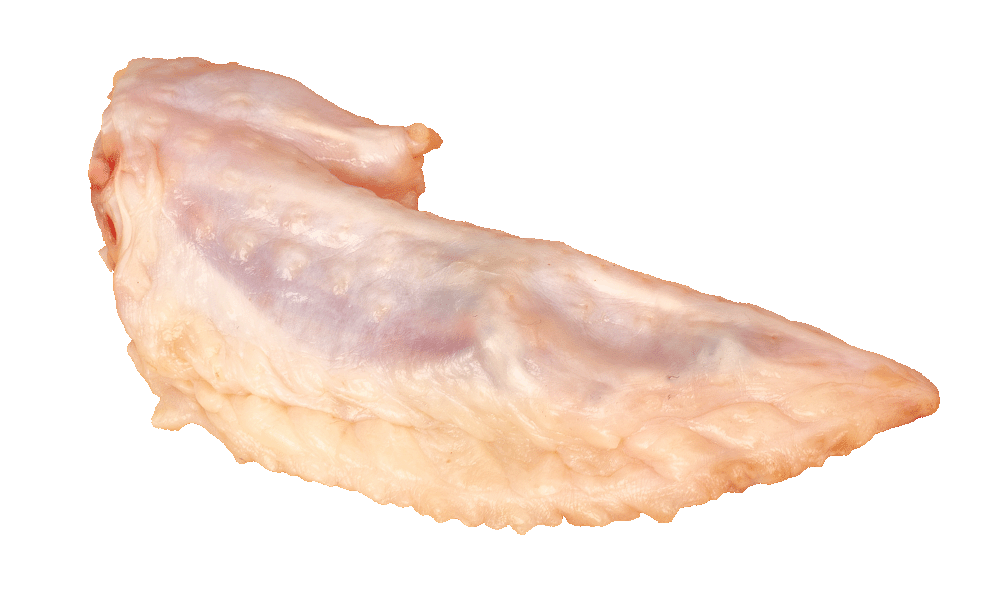 Raw tip Finished Buffalo wing