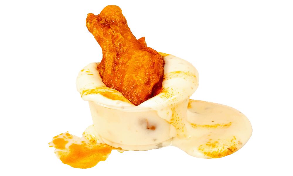 Served with ranch Finished Buffalo wing