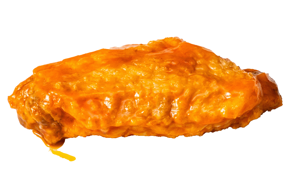 Soggy skin Finished Buffalo wing